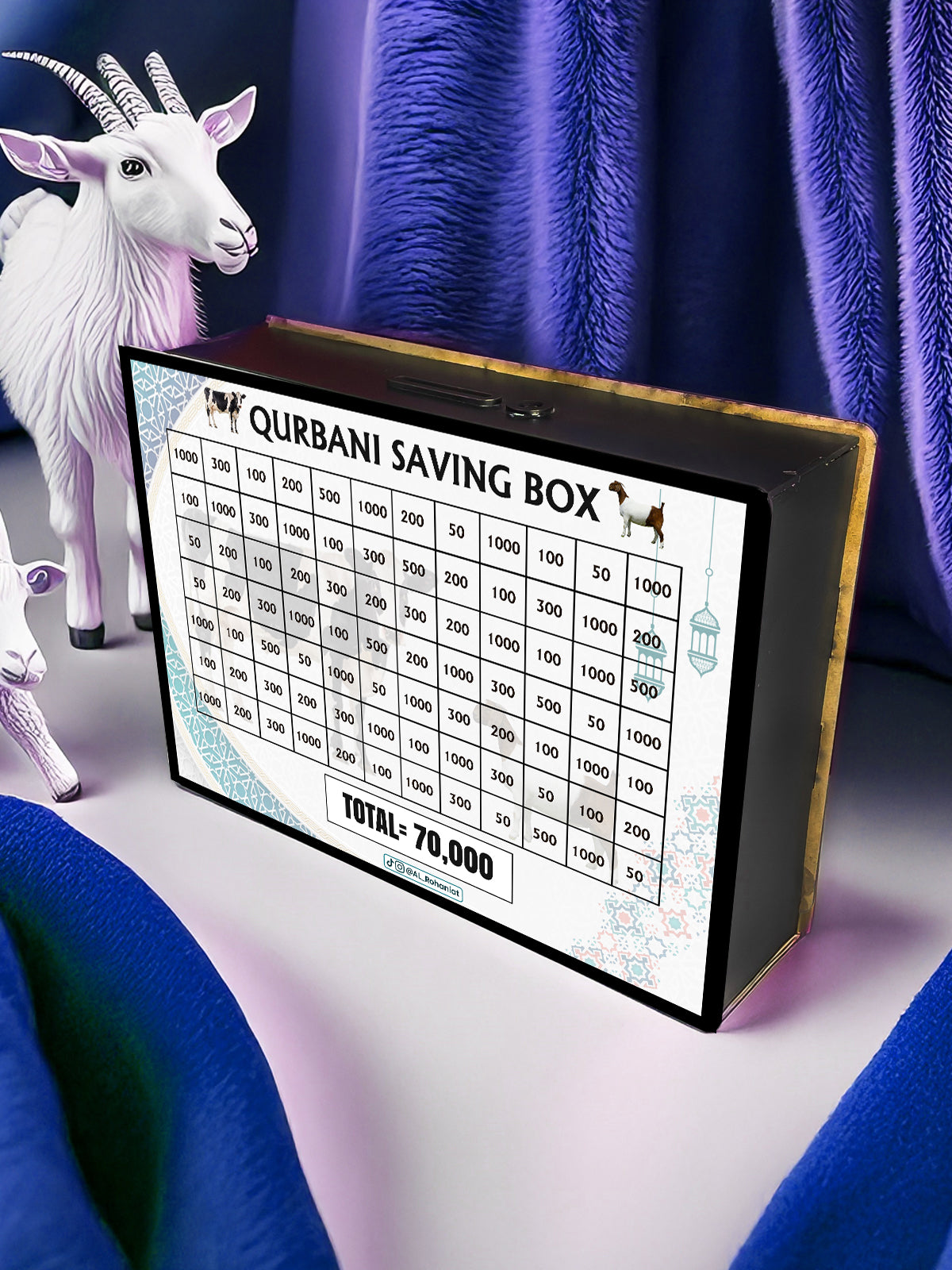 Qurbani Saving Box~ 375k, 500k, 70k